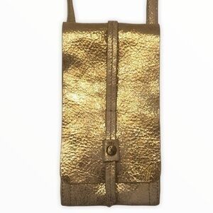 Hobo gold metallic crossbody bag